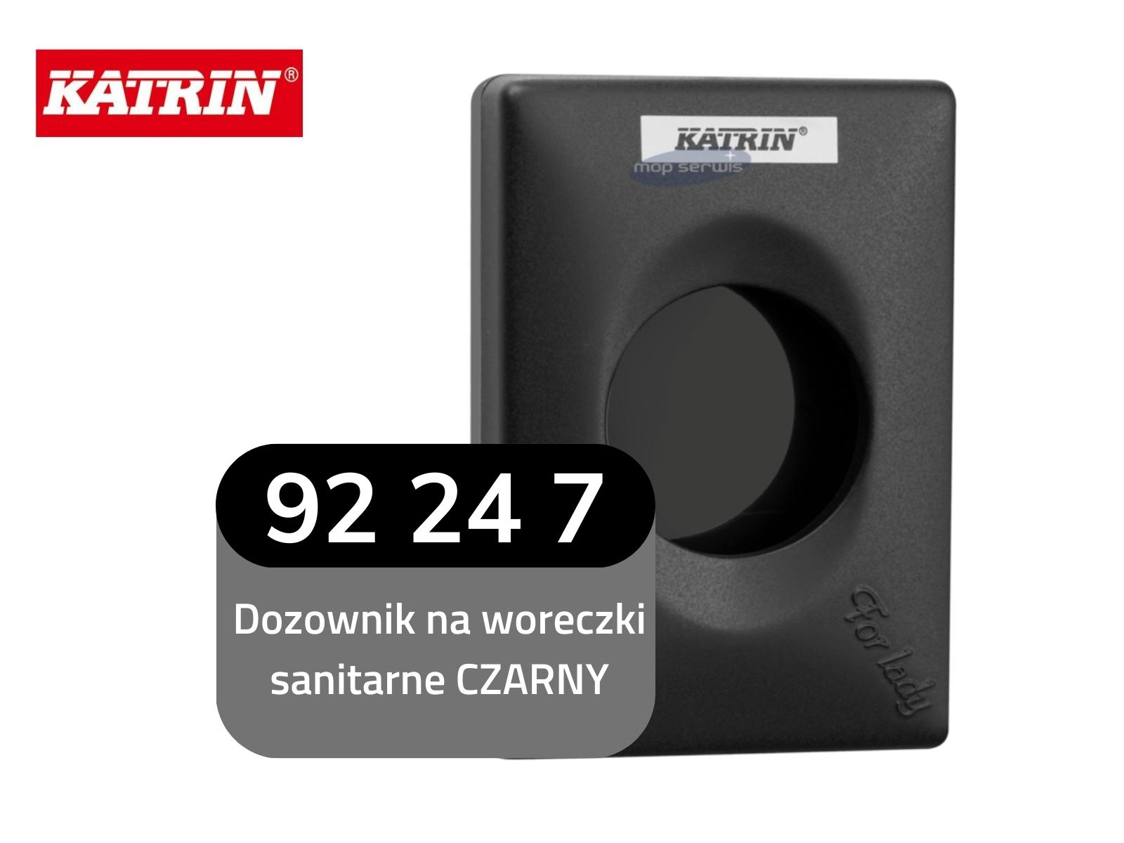 Dozownik na woreczki sanitarne KATRIN 92247 CZARNY